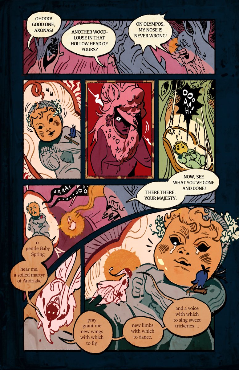 @MisterLokiDoki Hey Makoto! I'm Casper, a transmasc viet 2D artist with experience as a comic colorist. I specialize in palettes that are moody and striking, fun with a dark twist. My rate is $100 per page.
