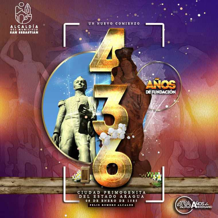 AlcaldiaSSebR's tweet photo. Festejamos hoy #06Ene #436AñosDeHistoriaYFe de nuestro hermoso Mcpio San Sebastián, que nos ha dado el crecimiento social, económico, cultural y deportivo, por ustedes damos inicio a #UnNuevoComienzo por ti y por el municipio seguimos venciendo gracias alcalde 
@FelixJPSUV https://t.co/6gawFiT1R6
