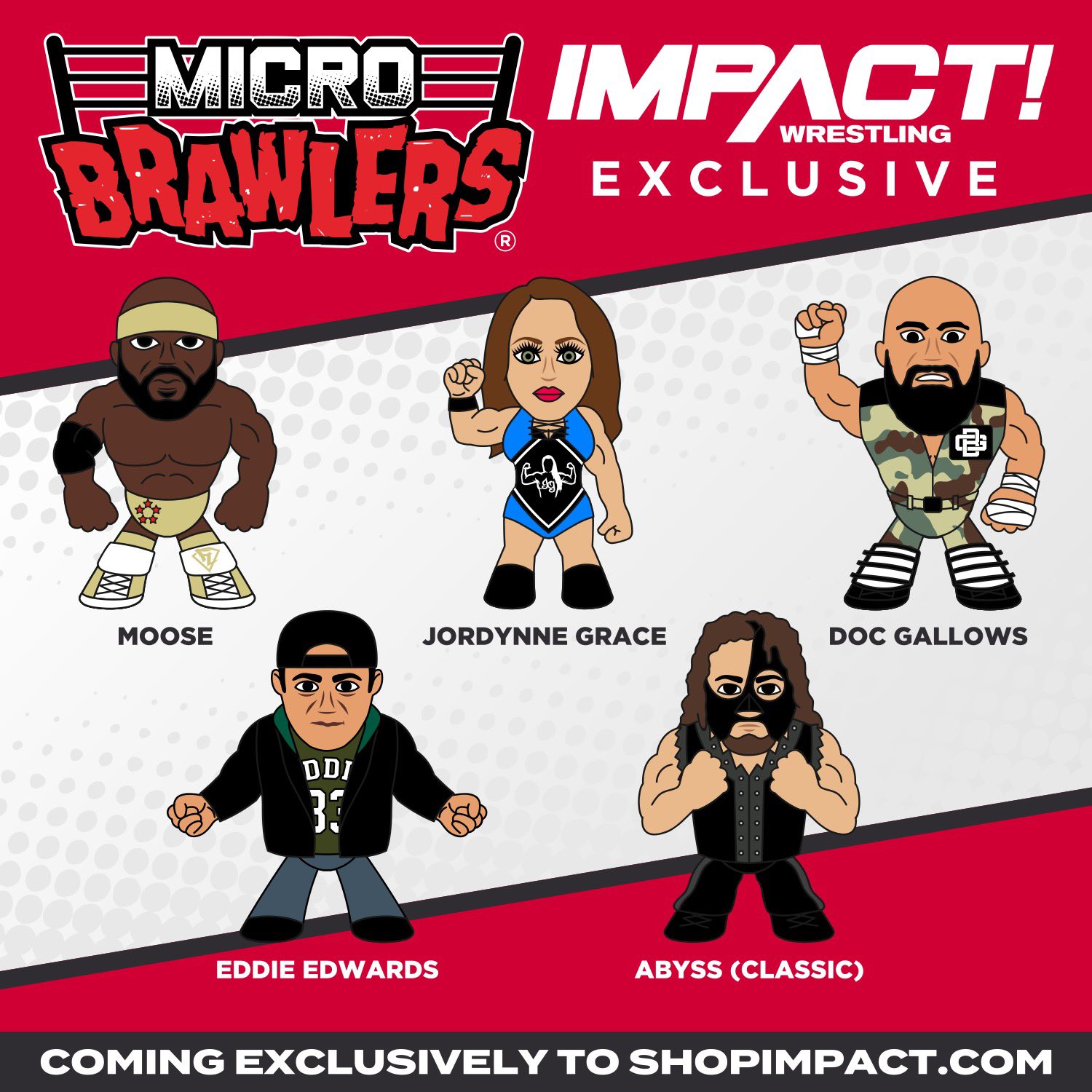 The Major Wrestling Figure Podcast on X: BREAKING NEWS: @impactwrestling Micro  Brawlers coming soon, exclusively to   #IMPACTonAXSTV #ScratchThatFigureItch  / X