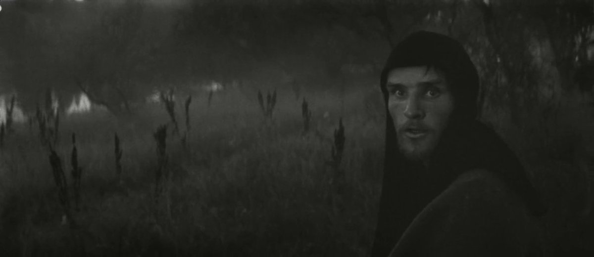 Andrei Rublev (1966) follows the Russian icon painter through decades of struggle, showing how a man who came from one of the bleakest times in human history could end up creating art that still inspires today. One of the best films on religion.