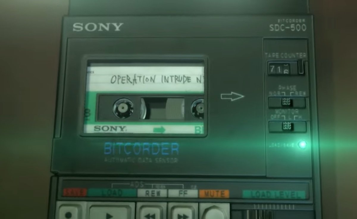 Operation Intrude N313 cassette tape in MGSV, which is the same name of the operation in which Solid Snake infiltrates Outer Heaven.