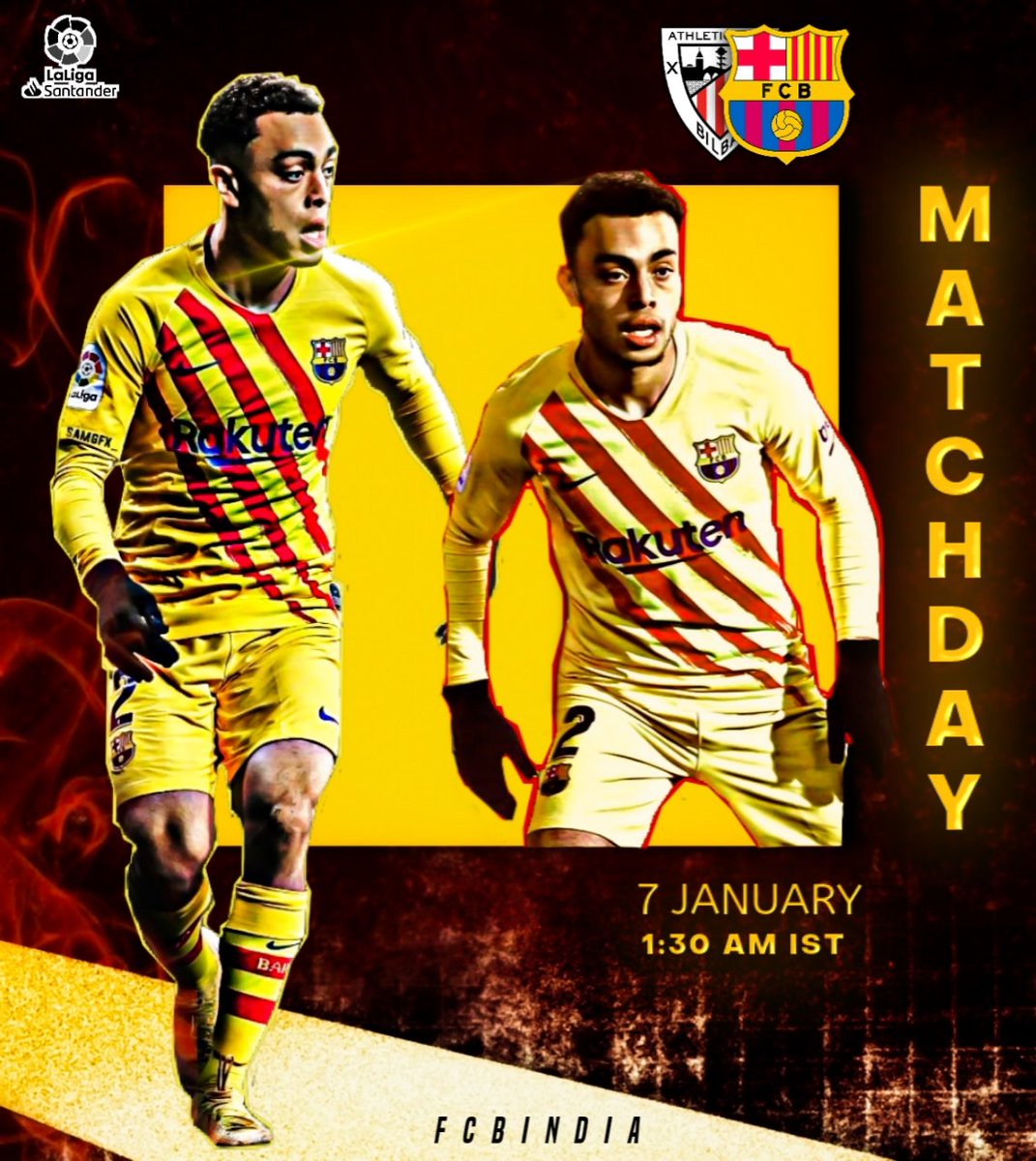 barcamedia10's tweet photo. 🏆 La Liga
🆚 Athletic Bilbao
📆 07/01/2021
🏟 Estádio San Mamés

#ViscaBarca #athleticbarca 
#FCBINDIA_MATCHDAY https://t.co/tlmen5drIv
