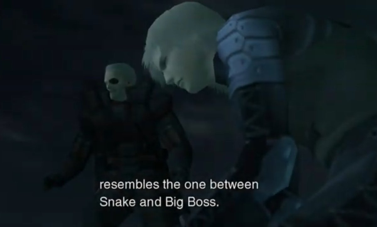 Solidus and Raiden share a similar bond to Big Boss and Snake.
