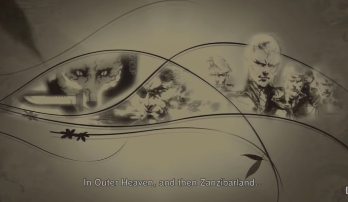 Big Mama in MGS4 recounts the events of MG1 and MG2. You can even see screenshots of the two games in the background of the last two images.Additionally, Metal Gear D is seen in the first image, the Metal Gear in MG2.