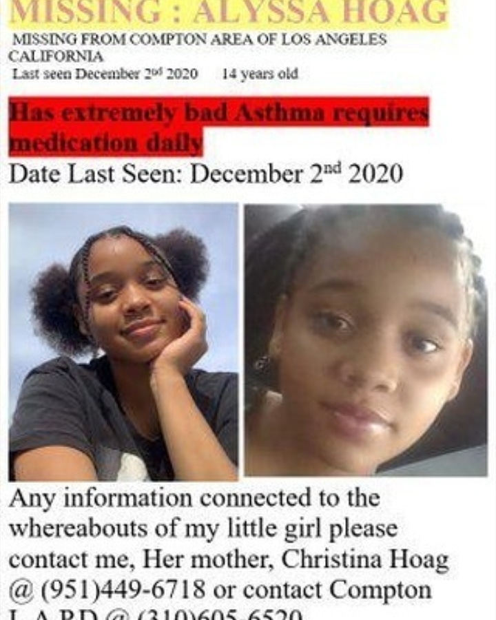 BlkDuke44's tweet photo. Help Find Missing Girl 
Contact Compton Police Dept. https://t.co/THCTwxoMEB