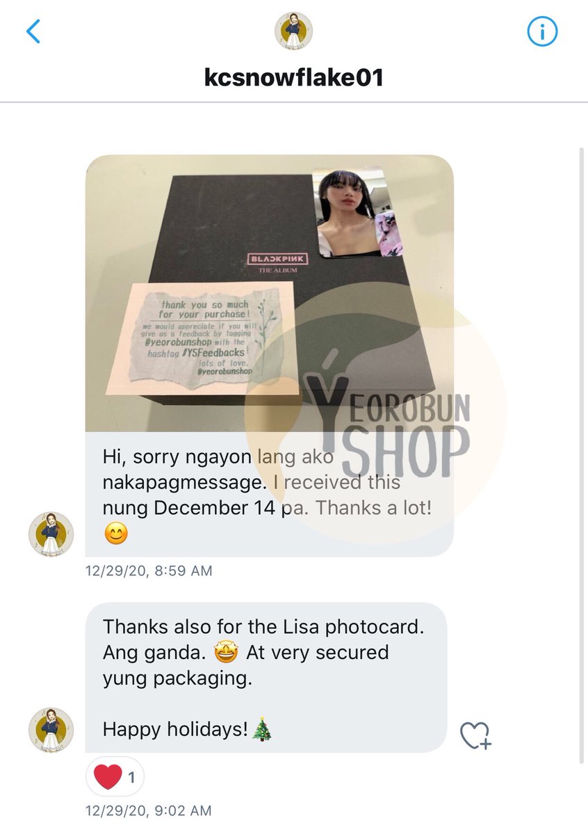 yeorobunshop's tweet photo. Thank you for trusting us! โค๏ธโจ #YSFeedbacks https://t.co/3Z9PL5BKRX