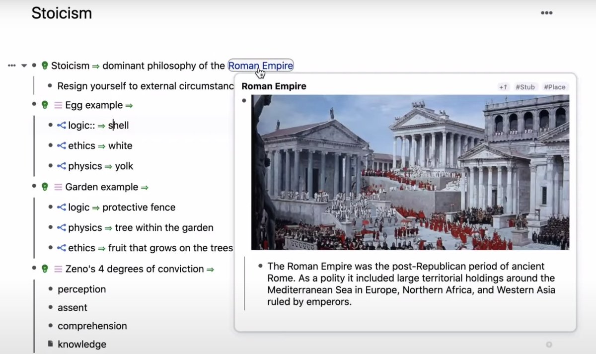 Checking out some  @rem_note videos after not paying attention for many months. You can easily tag an entire page - neat, this is what I really want for  @roamresearch- ability to add top level tag to page, acting as if you had nested all the page contents under that tag