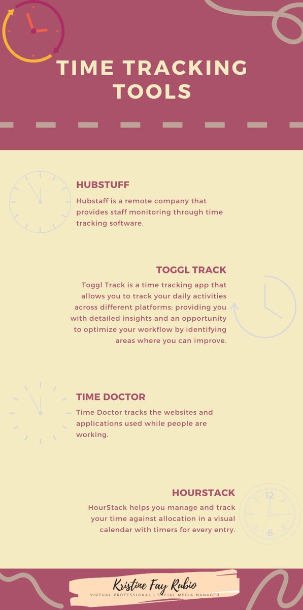 namifay's tweet image. Time tracking tools help you to provide transparency, manage projects better, and communicate progress better. Here are some of the time tracking you may use.

#timetrackingtools #timetracker #fortransparency