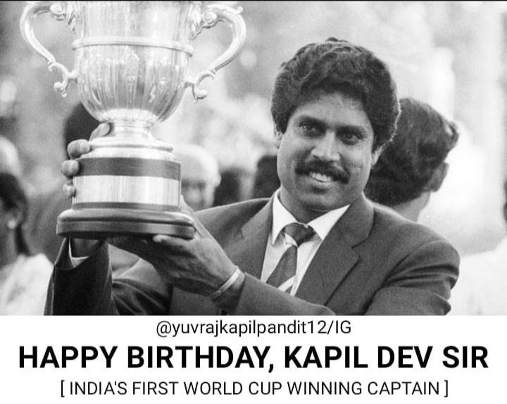 Happy birthday to you KAPIL DEV SIR 