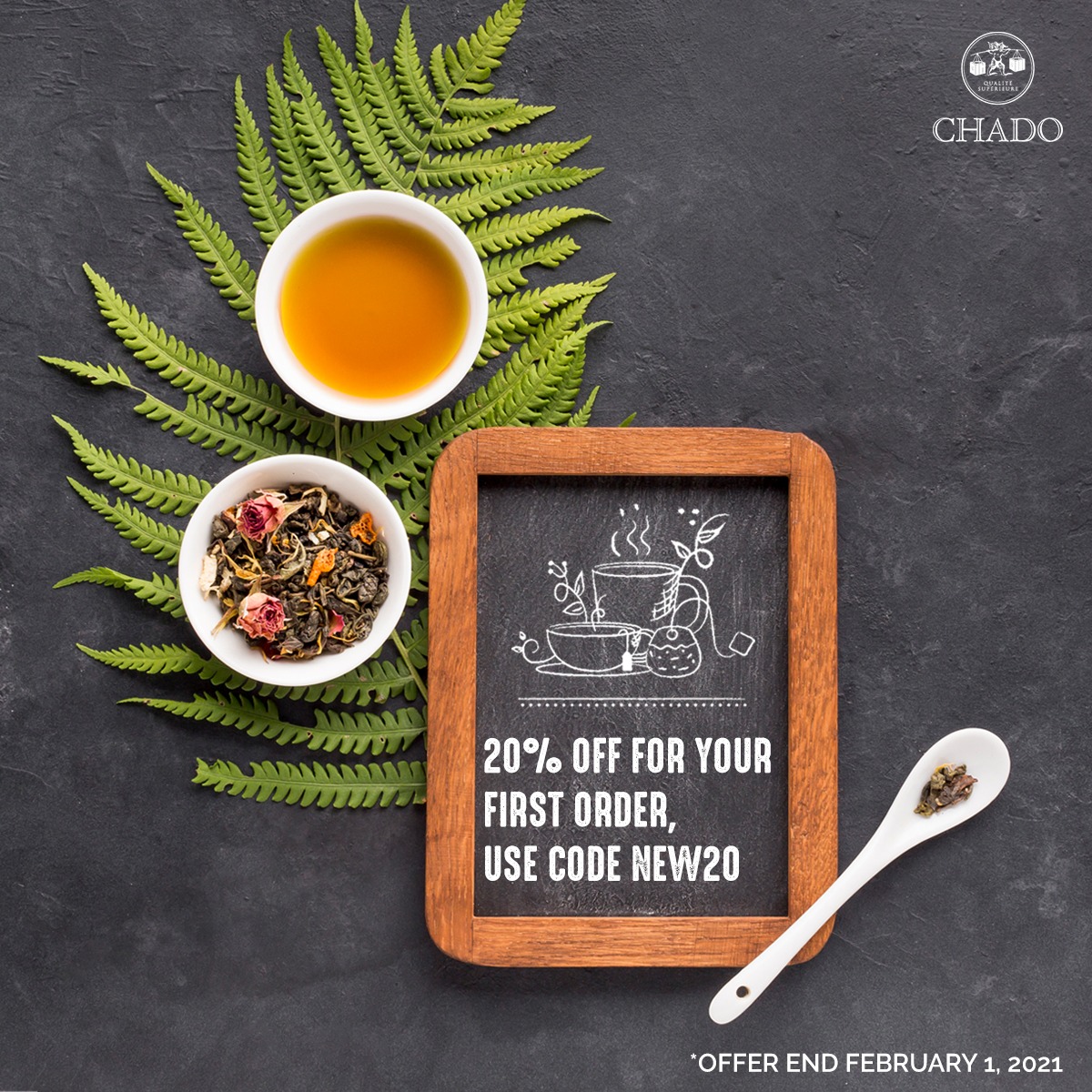 This season, we are embracing the new and doing away with the old. Join us at chadotea.in and feel the new vibes and positea-vity for yourself.

Get started with 20% off for your first order, use code NEW20.

Shop now!

#Offer #specialoffer #Offer #newyearoffer #sale