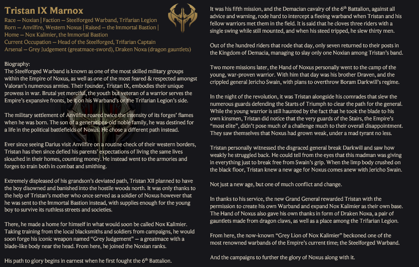 ECAgerion_248's tweet photo. Sixth OC on the line: the Grey Lion of Nox Kalimer, and a pure Noxian by all definitions of the name.

#Runeterra #OC #Noxus #Darius #Swain #OCofLegends #LeagueofLegends #LegendsofRuneterra https://t.co/GLEymnAWy9