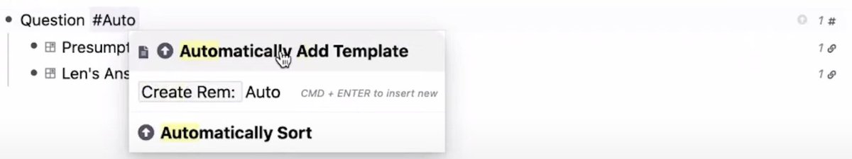 So adding a template is basically applying a tag, so you can see where a template has been used. You can also add tags to templates, called power-ups, which give special powers, like auto-expand, sort children, etc.