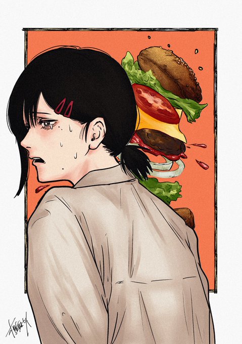 「ハンバーガー レタス」のTwitter画像/イラスト(人気順)