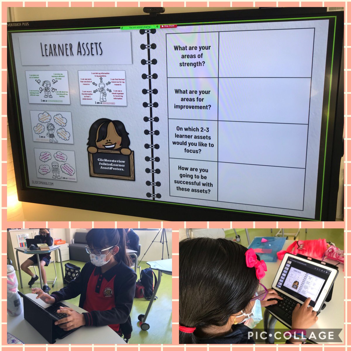 teachmrkurtis's tweet photo. With the start of a new unit of Inquiry, Ss spent time today reflecting on #LearnerAssets. What are my strengths? What are my areas of improvement? The conversations we engaged in allowed Ss to reflect on how we are all growing as lifelong learners. #inquiry #community @kjinquiry https://t.co/OIpyoYMTwL