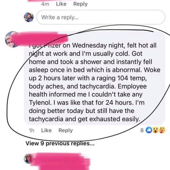JenniferMarguli's tweet photo. Rate of adverse events, according to the CDC: 1 in 42. Based on the first weekβs distribution of 200,000+ vaccines, with more than 5,000 reports of people so incapacitated they missed work or needed medical attention. #VaccinesWork #VaccinesSaveLives #exceptwhentheydont https://t.co/blKsTYyjMP