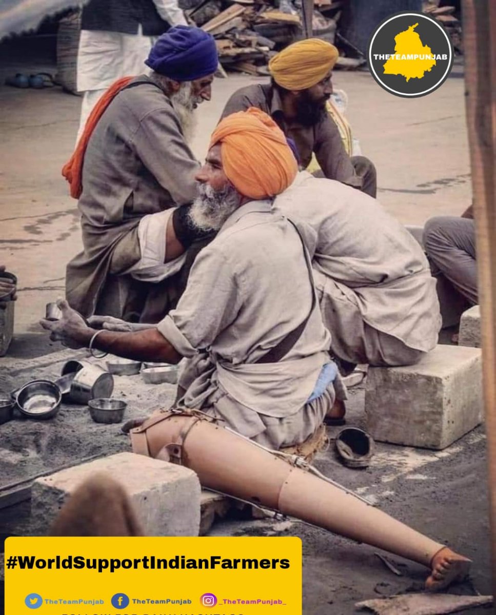 Davinder_001's tweet photo. #WorldSupportIndianFarmers 
Waheguru mehar karo ji 🙏 https://t.co/E1pvBESHYq