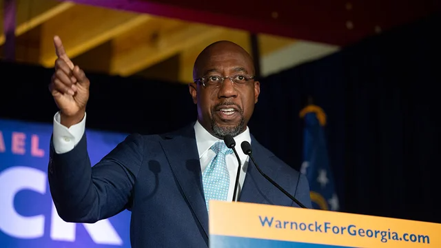 thehill's tweet photo. #BREAKING: Warnock declares victory in Georgia Senate runoff as race remains too close to call https://t.co/TUw6ucgChe https://t.co/1yHgXHIoog