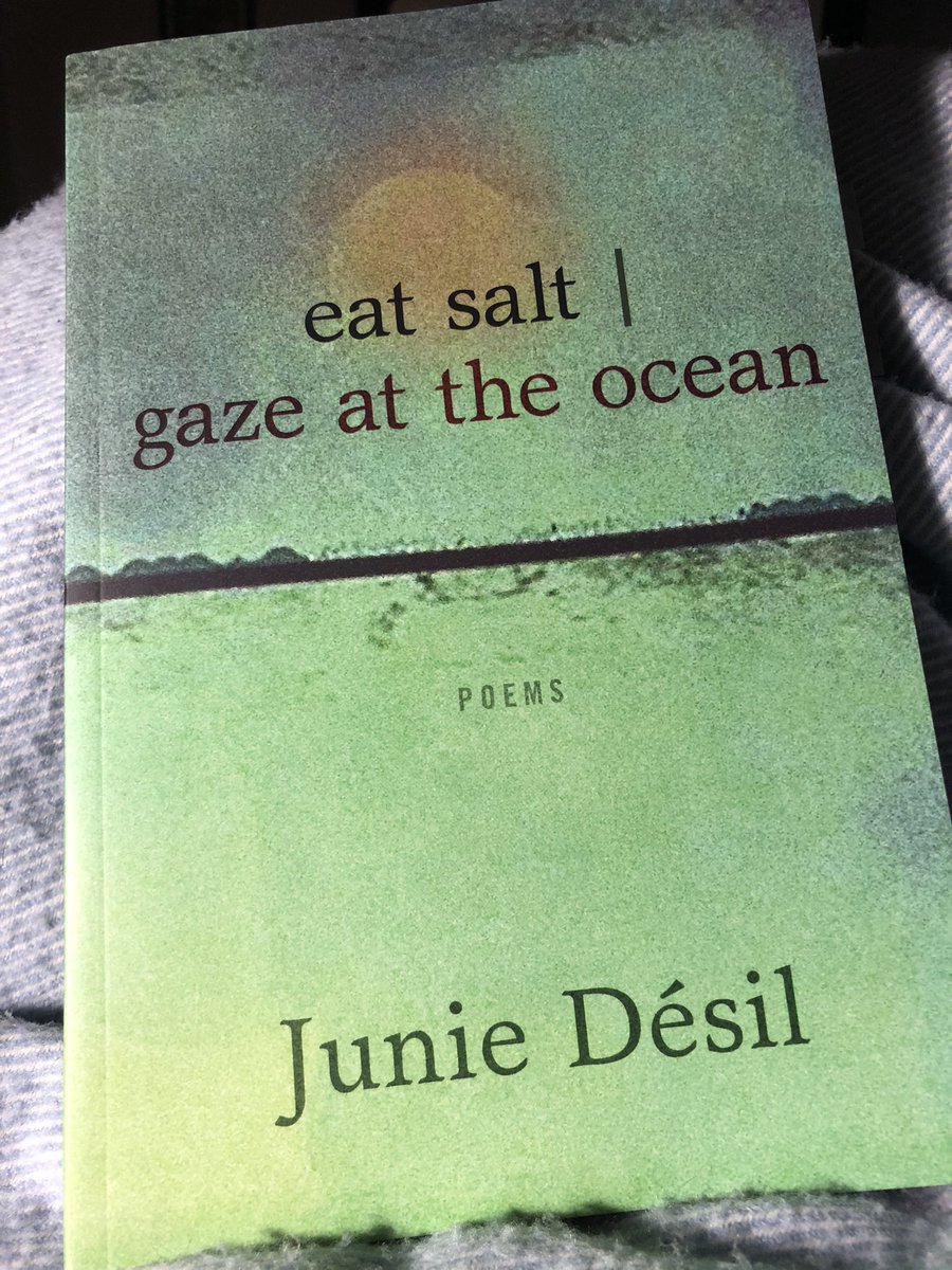 First book read in 2021. @juniedesil’s “eat salt | gaze at the ocean” ⭐️⭐️⭐️⭐️⭐️ Buy it. Read it. Thought-provoking and powerful.  #amreading #poetry #BlackPoets