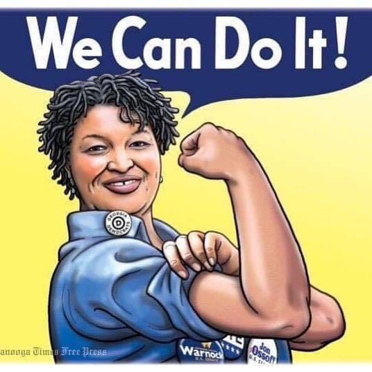 Thank you <a href="/staceyabrams/">Stacey Abrams</a> and ALL the amazing volunteers, organizers, poll workers and Georgians for bringing us a purple stare for decades to come.