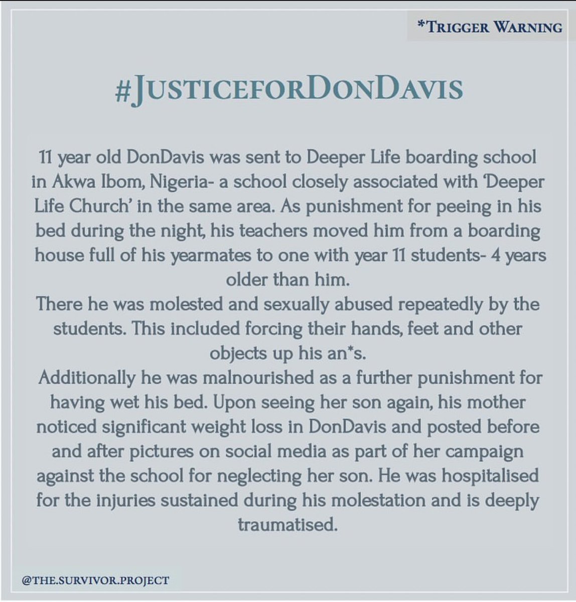 CiCiSota__'s tweet image. TW: sexual abuse. 

#JusticeForDonDavis 🇳🇬