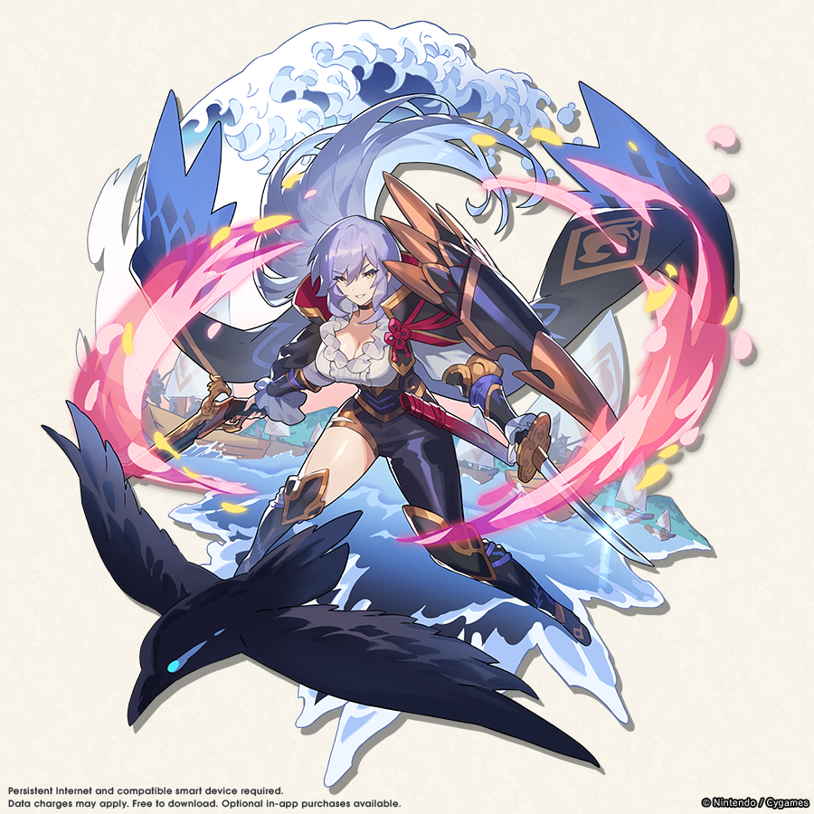 DragaliaLostApp's tweet photo. Here's an illustration of Yoshitsune, who will appear in the Cursed Connections (Part Two) summon showcase! #DragaliaLost

"This old soldier never dies—she will forever fight on." https://t.co/MADWp8Jz8S