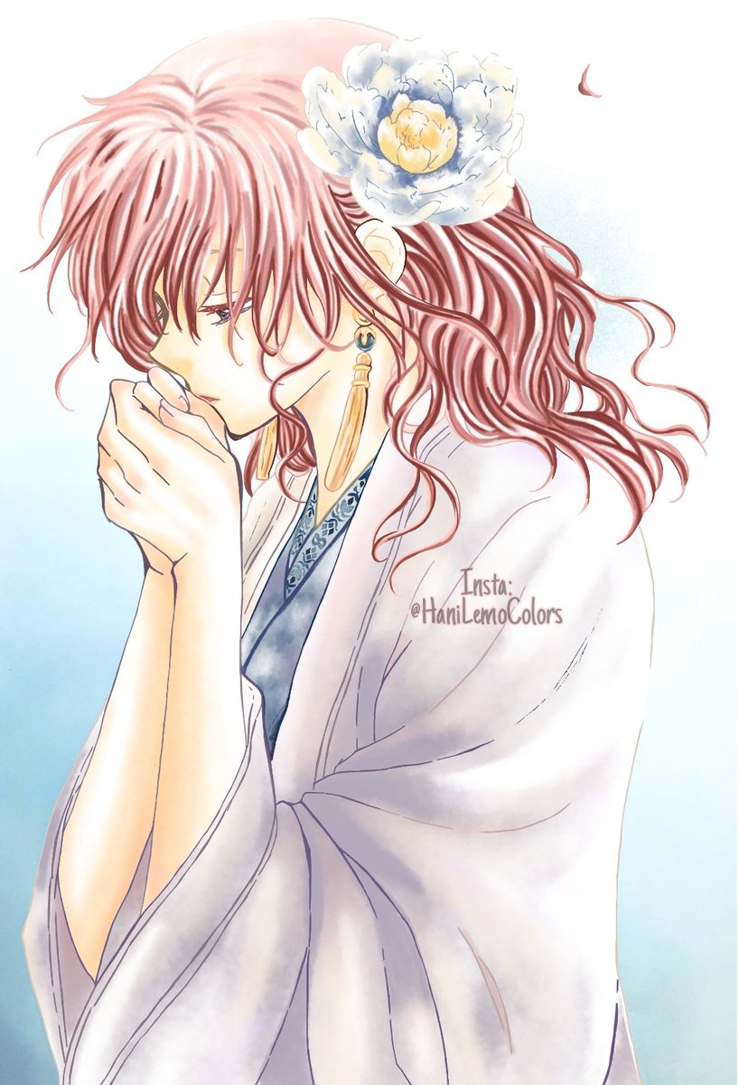 AkaYona_COLORS's tweet photo. "acercarme a tus labios es algo que no quiero perder" ❤️😍 
Perfectamente acompañada de esta frase
Sin duda, era una portada que quería colorear desde el primer momento que la vi ♥️ gracias @KusanagiMizuho sensei 👏♥️

#AkatsukiNoYona #暁のヨナ #AkaYona #Chapter202 #mycoloring https://t.co/KtVgY0i8wC