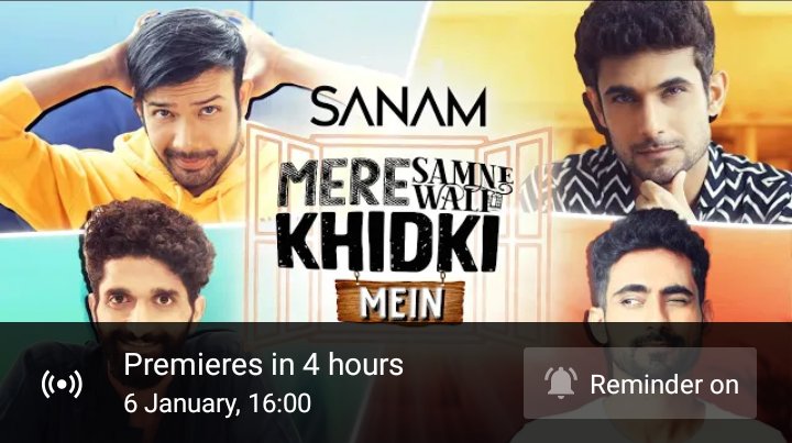 SANAMIAN_SHREYA's tweet photo. Whaaaaa😩❤️❤️❤️ now this is the best way to start with 2021, save the time *6 January 2021 at 4 pm IST*
Sab time par aana!! Like, share aur SUBSCRIBE jarur karna 👊
#SANAMreindition #SANAMsingle #meresamnewalikhidkimein #lockdownkekisse https://t.co/TyCYKHqJaw