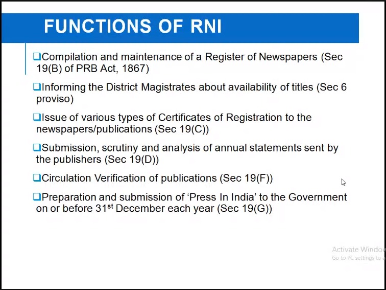 iisb2020's tweet photo. You must have noticed a number printed on newspapers or other publications

Do you know what is it?

It is the RNI number &amp; it is mandatory for all the publications to get themselves registered with RNI

Ms. Rina Sonowal, Addl Press Registrar gives the overview of RNI to the OTs https://t.co/W2JDystB9e