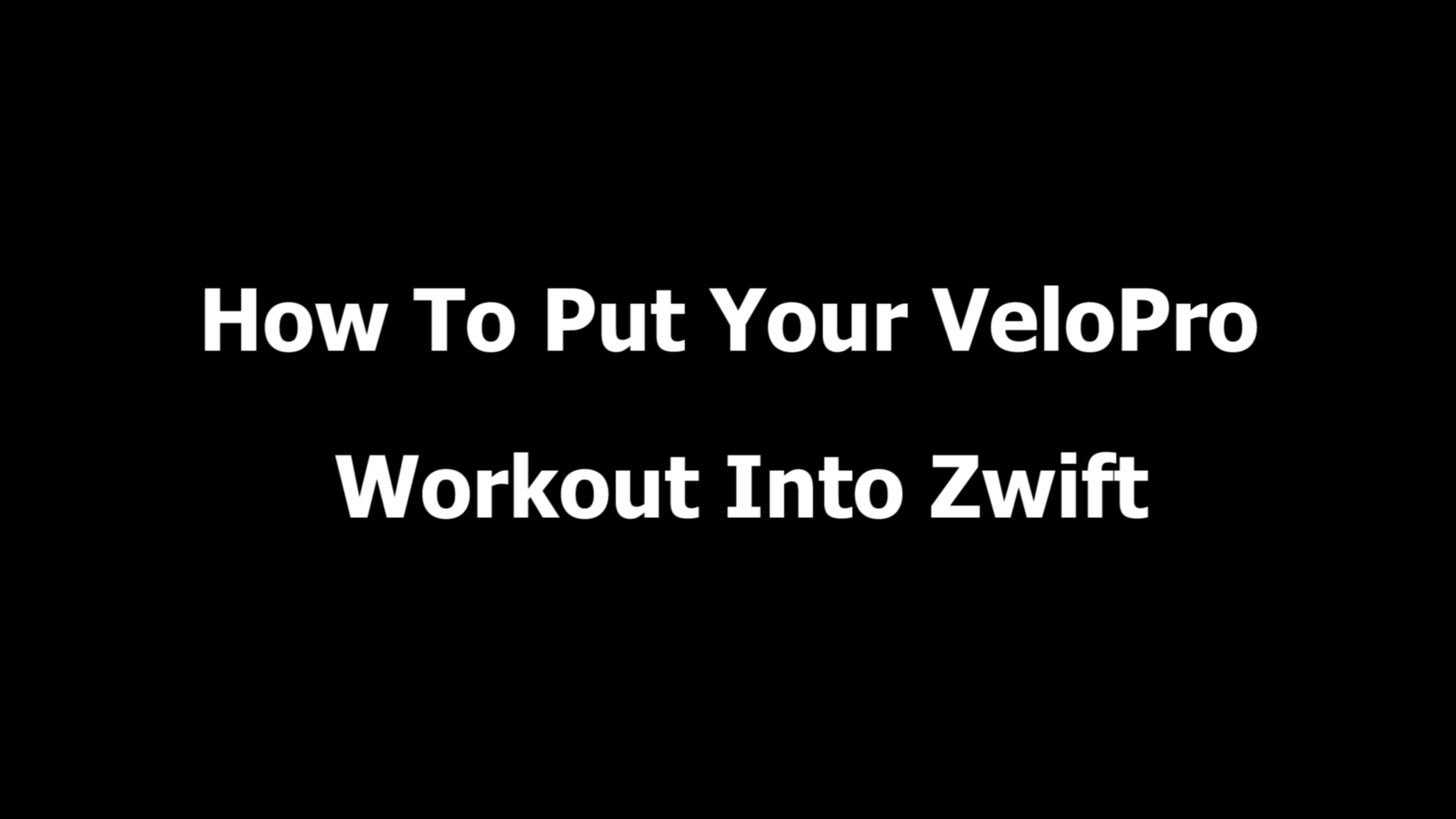 Velopro exercise online bike