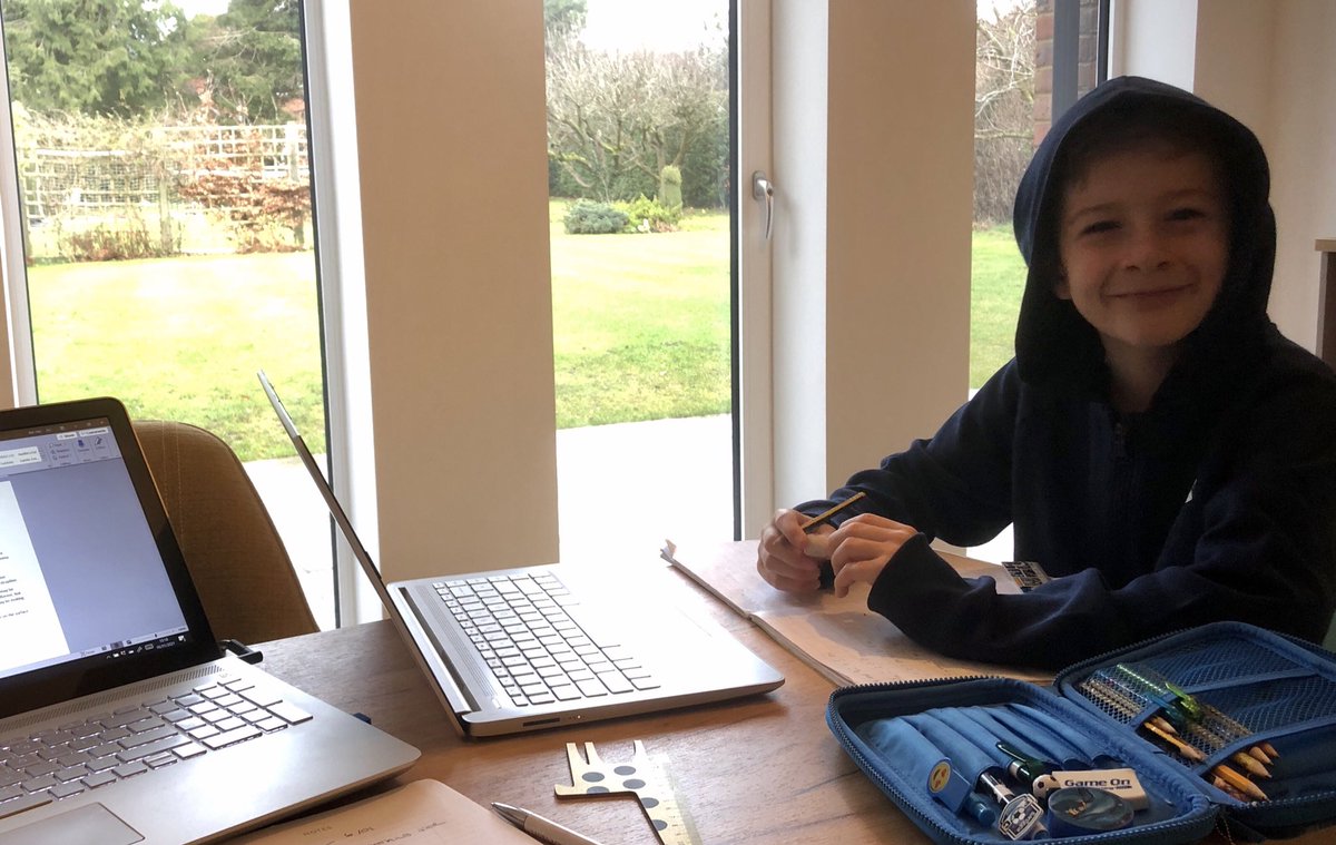 Girarkle Marketing’s newest team member has joined me at <a href="/Girarkle/">Girarkle Marketing</a> HQ today! Nice to have a smiley face in the office (Can you tell I’m desperately trying to put a positive spin on #homeschooling)