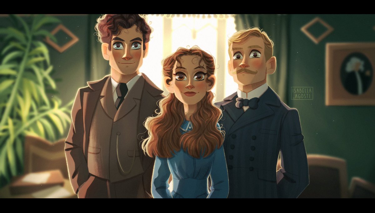 AgostiIsabella's tweet photo. Light study of the Holmes siblings! This took me quite some time but I’m so happy with the result 😊

#enolaholmes #netflix @samclaflin #MillieBobbyBrown #henrycavill https://t.co/O8wbpm4V0u