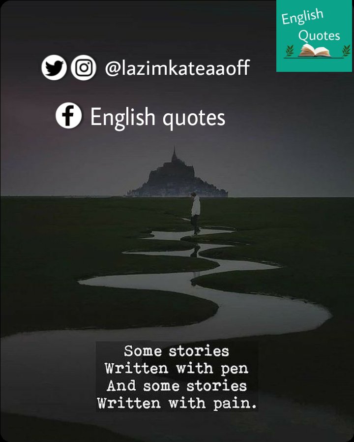 lazimkateaa's tweet photo. بعض القصص تكتب بالقلم وبعض القصص تكتب بألم.

The best account for english quotes 👉 @lazimkateaaoff

#Mysayings
#bestqoutes #lifequotes #myquotes #motivitionalquotes #motivational_quotes #اقتباسات_انجليزية #اقتباسات_مترجمة
#اقتباسات_بالانجليزي #عبارات_مترجمة https://t.co/tdUHsksqWe
