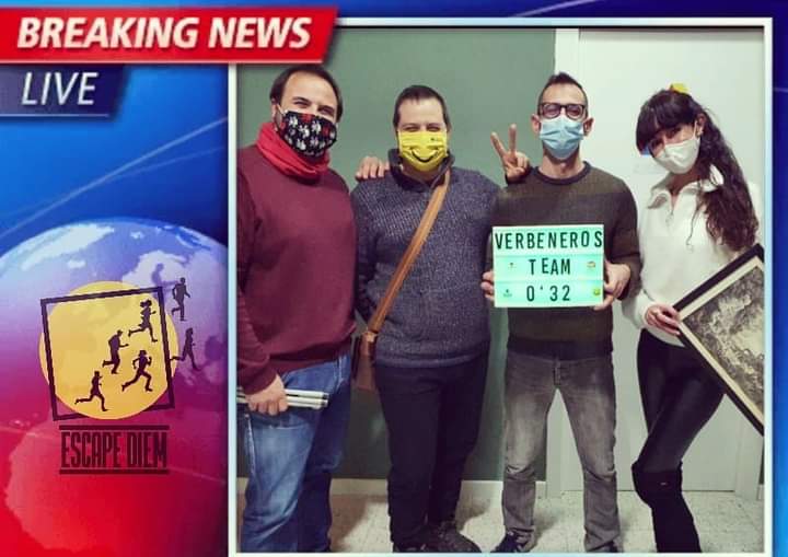 "Verbeneros Team", siempre dispuestos a promocionar las artes en nuestra región, nos aventuramos a rescatar una valiosa pieza de arte en <a href="/DiemEscape/">ESCAPE DIEM</a>. Disfrutamos como niños, trabajamos en equipo y conseguimos salir a escasos segundos del final de "El coleccionista de arte".