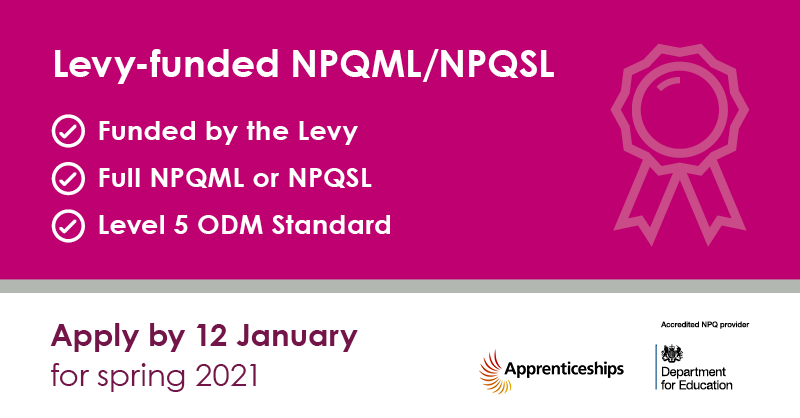 bestpracticenet's tweet image. Is one of your New Year’s resolutions to become a middle or senior leader? Our Leaders Apprenticeship with NPQ (ML or SL) is funded by the Apprenticeship Levy and it's quick and easy to sign up. Apply by 12 Jan: 
bestpracticenet.co.uk/apprenticeships