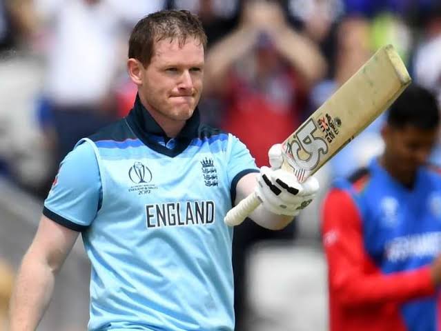 He also holds the England record for the fastest fifty in ODIs ( 21 balls ) . He also holds the England record for 3rd fastest century in ODIs (57 balls) . He also holds the World Record for Most 6s in an Innings by a Player with 17 s against Afghanistan in the CWC 2019.