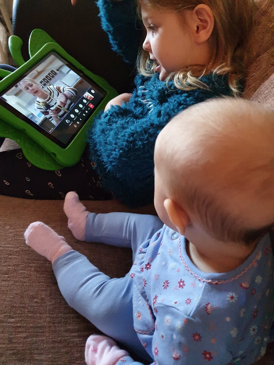 rach_smales's tweet photo. Isla's joining in Harper's on line learning @MPS_Nursery #lovessinging #incywincy https://t.co/qiTbthKxzG