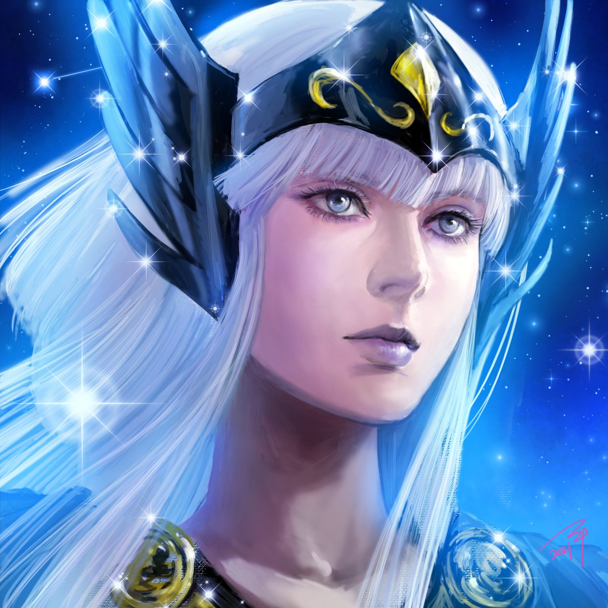 「オーディンの地上代行者 ポラリスのヒルダ?
Polaris Hilda, Odi」|添田 一平 SOEDA Ippeiのイラスト