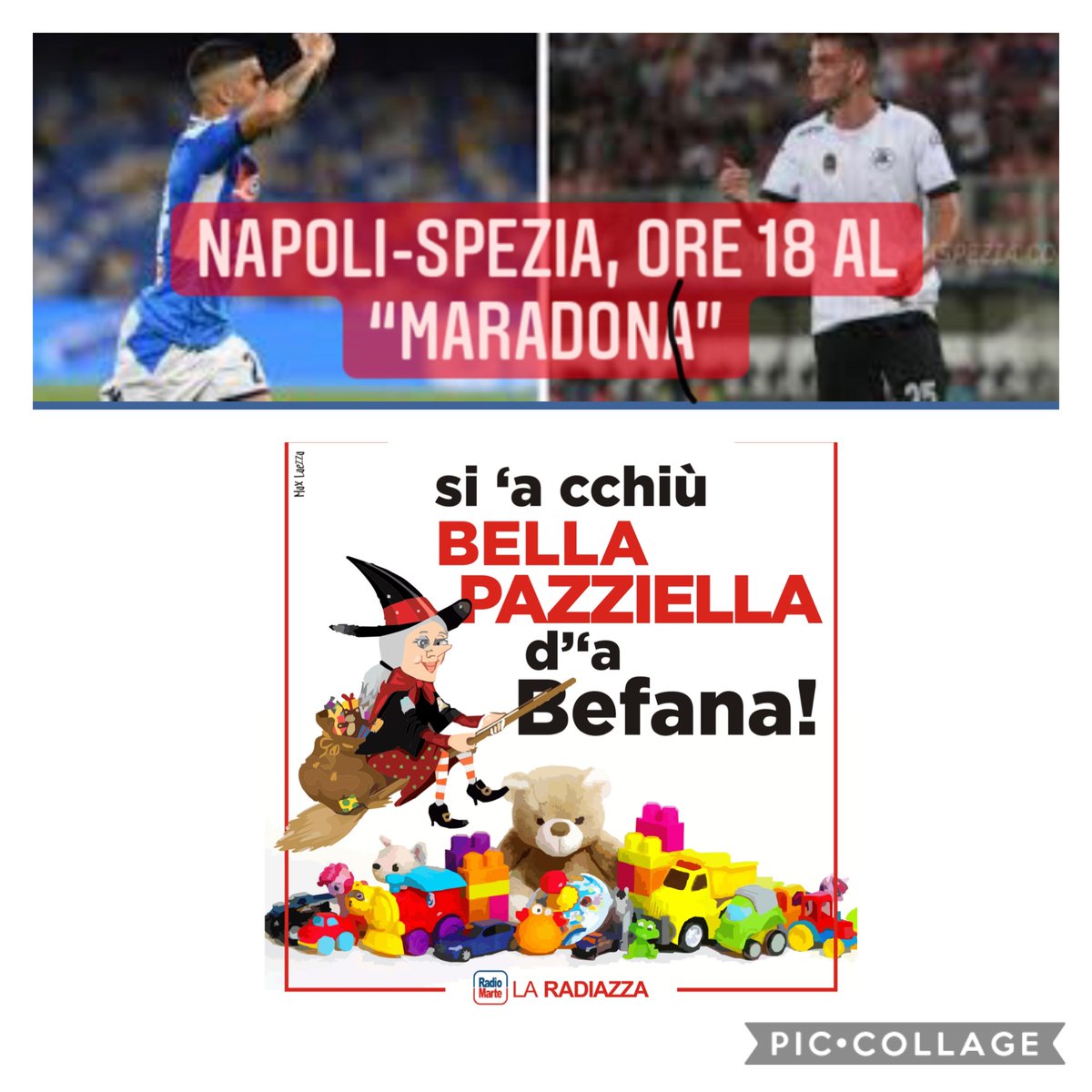 MarteSportLive's tweet photo. Buon Epifania a tutti! In onda oggi con #MarteSportLive delle 13! Chi deciderà #NapoliSpezia per voi? WA al 3396669990. Stasera poi dalle 17.30 lo speciale #MarteSportLive su #NapoliSpezia con collegamenti dal #Maradona @radiomarte #calcio #seriea #diretta #onair #stytuned🎙⚽ https://t.co/jdjTEhTru3