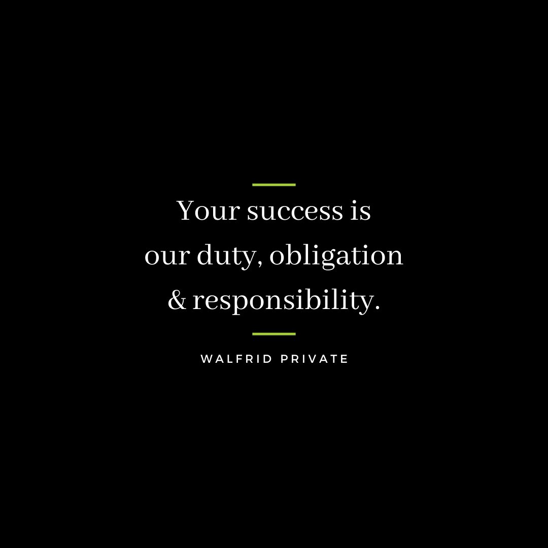 Your success is our duty, obligation & responsibilty. We strive to help you maximise your potential.
Get in touch today by emailing info@walfridprivate.ie
#WalfridPrivate #MaximisePotential #WealthManagement
