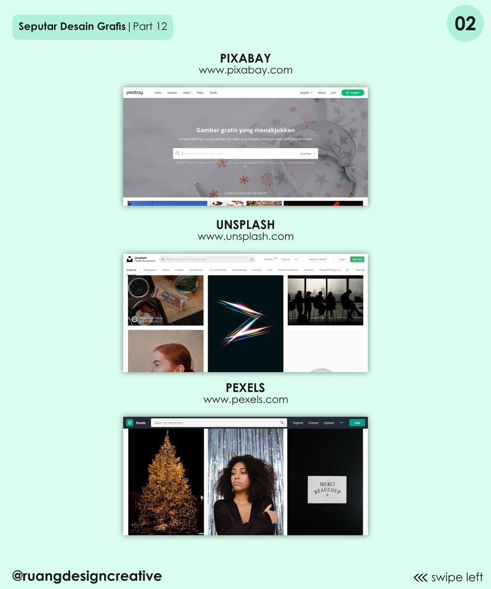 ruang_creative's tweet photo. Situs Download Foto Gratis &amp; Terbaik 🤩
.
Jawaban nya tinggal geser aja kiri yah dan jangan lupa dibaca yah !!!😁🤩
.
#seputardesaingrafis #ruangdesigncreative #tutorialdesain #tipsdesain #trikdesain #desaingrafis #microblog #belajardesain #trending #viral #terbaru2021 https://t.co/c9b46XiESF