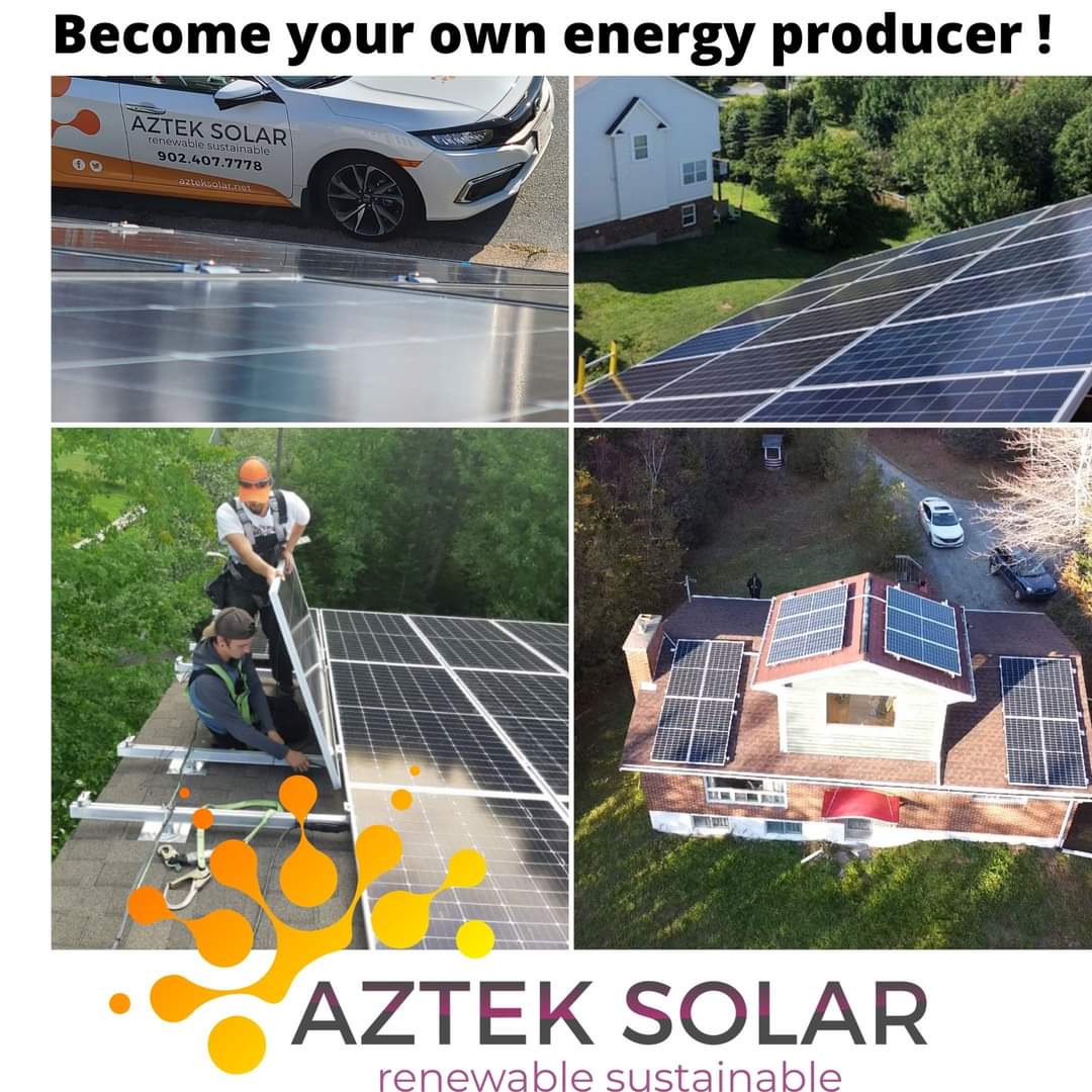 AztekSolarltd's tweet photo. Becoming your own #energy producer &amp; saving $ at the same time is one of the best things ever ! 😁

Take advantage of the #solarhomes rebate &amp; book your free site evaluation for 2021 ! 👍

Click the link here : https://t.co/UE2K7pmwS1

#renewableenergy #NovaScotia #solarpanels https://t.co/Aef6avLlVv
