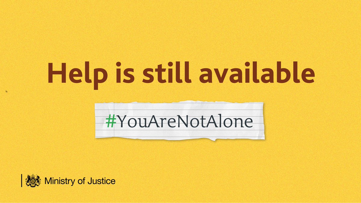 Help is still available #YouAreNotAlone