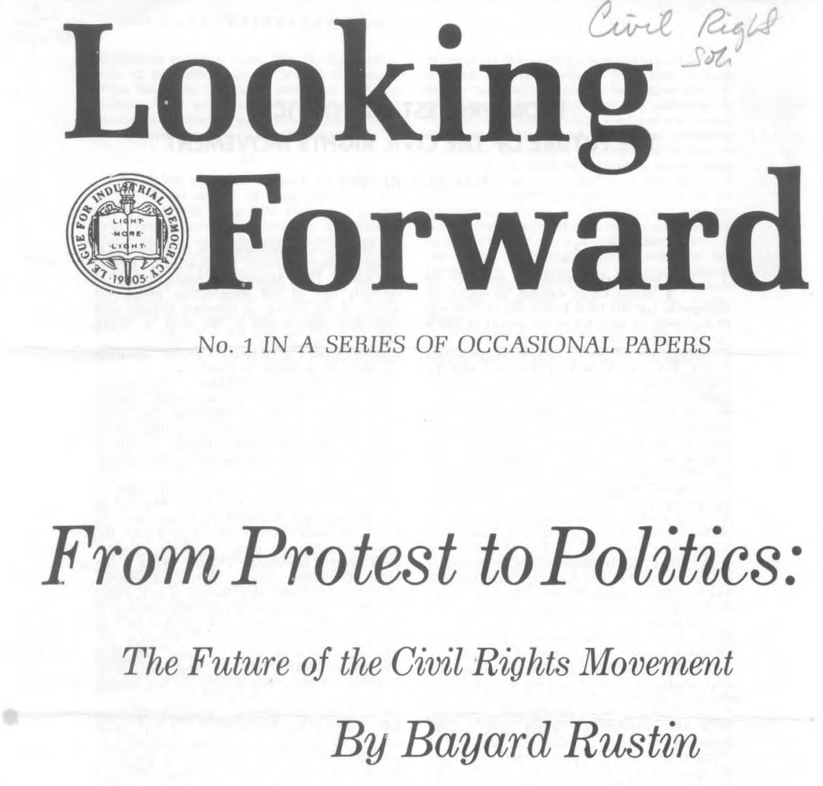 14/ Son texte "From Protest to Politics" de 1965 résume probablement le mieux toutes les tensions et conflits au sein du mouvement des droits civiques et les différentes manières de concevoir une politique anti-raciste:  https://www.crmvet.org/docs/rustin65.pdf