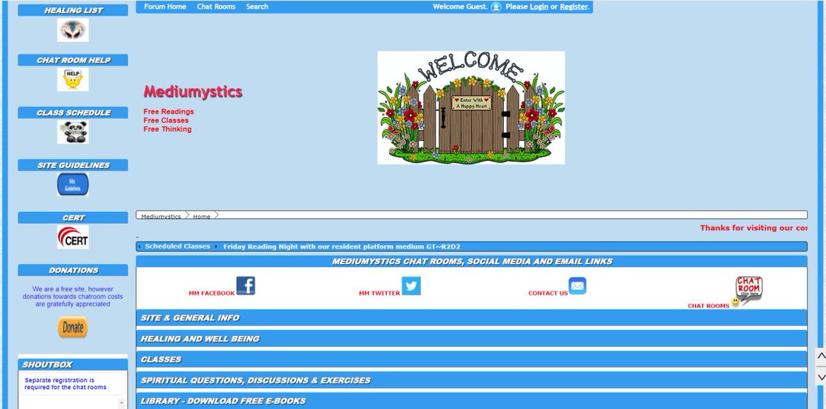Mediumysticscom's tweet image. Updated Forums and Chat -  Come and join us and make new friends and chat online -  (link:mediumystics.boards.net/page/mediumyst…)