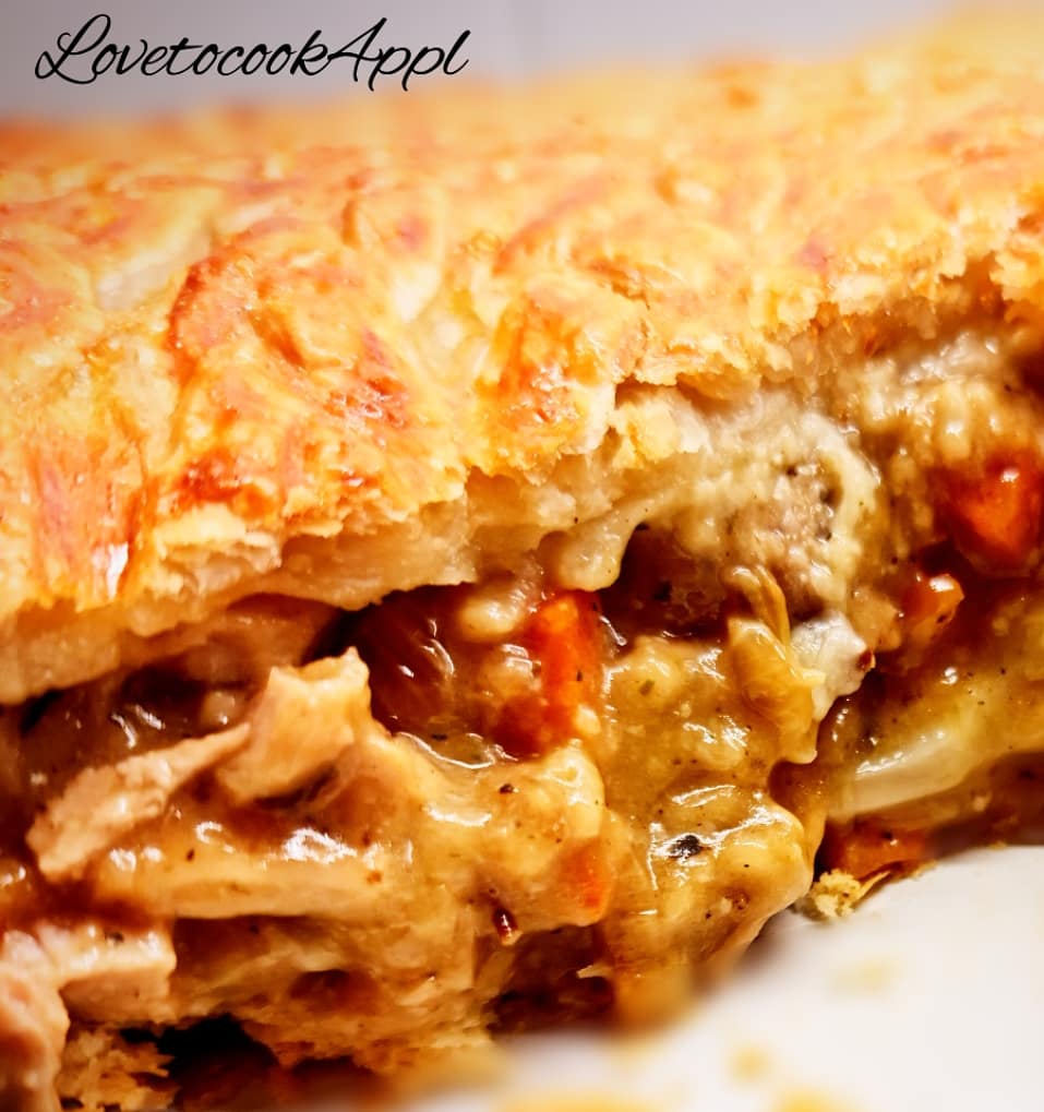 lovetocook4ppl's tweet photo. Totally scrumptious christmas dinner leftovers #pie I literally threw everything at it! #Turkey , stuffing , potatoes , cauliflower cheese, pigs in blankets,it was blooming gorgeous!
@SherwoodFoods1#pie #pieandmash #pastry #pastryart #pastrylove #foodart #leftovers #turkeypie https://t.co/ny8P9SS5oV