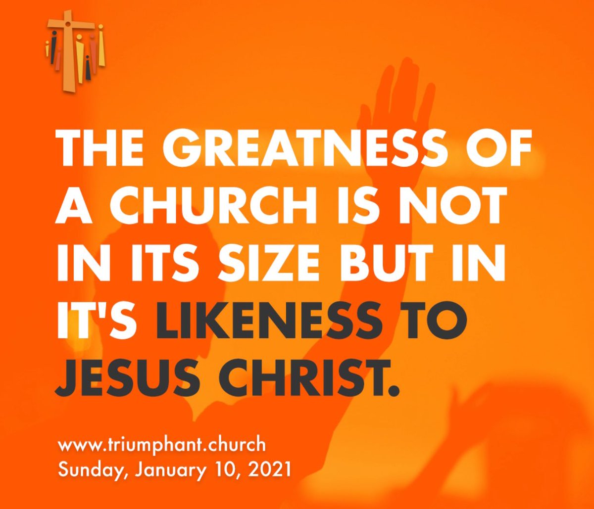 VintageSBC's tweet photo. “The greatness of a church is not in its size but in its likeness to Jesus Christ” 

#churchtriumphant https://t.co/UdzyQdELpw