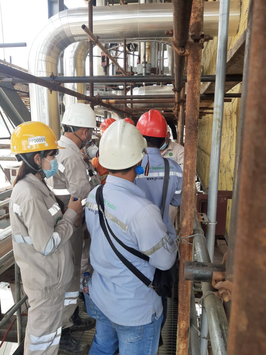 pt_cim's tweet photo. Checking Skyroof Lifting Device and Visual Inspection Riksa Uji Boiler (Kap. 825 Ton; MAWP 25,4 MPa) PT Youshan Nickel Indonesia (PT Indonesia Weda Bay Industrial Park /IWIP) Maluku Utara. 
#ptcitrainspeksindomandiri
#bejanatekan #pressurevessel #technicalinspection #disnaker https://t.co/PJ1ERU7fEk