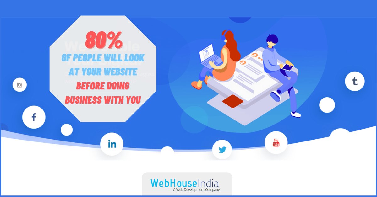 WebhouseIndia's tweet photo. " 80% of People will look at your website 💻 before doing business 💰with you "

Design your business #website today @ 30% off..

Visit: https://t.co/6A9qmRKRg3

#webdesign #webdesignagency #websitedesign #seo #digitalmarketing #webapplication #webdevelopment #businesswebsite https://t.co/NfZOlh0SFf