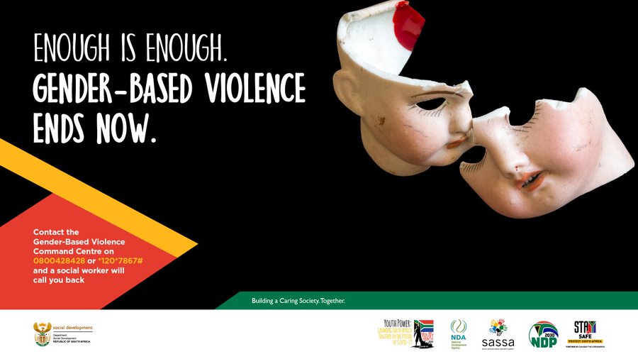 Don’t look away from the murder, and violation of women and children by men #EndGBV #EnoughIsEnough