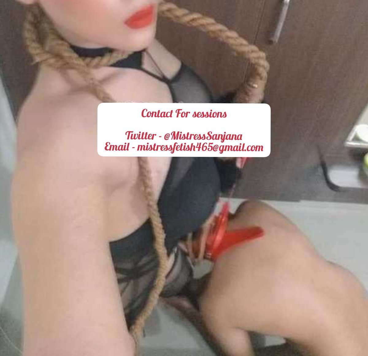 MistressSanjana's tweet photo. Imagine a women standing in front of you with whiplash around her neck.
What will be your feeling at that moment?
I know what will happen to you at that moment, you will crumble down on her feet begging for mercy.
Just like this dirty fellow.
RT this 50 times and see
#retweet #rt https://t.co/n6qmCfC3qk